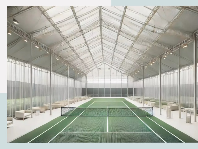 Строительство теннисных кортов в Киселевске