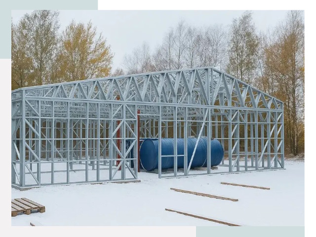 Металлические ангары в Киселевске