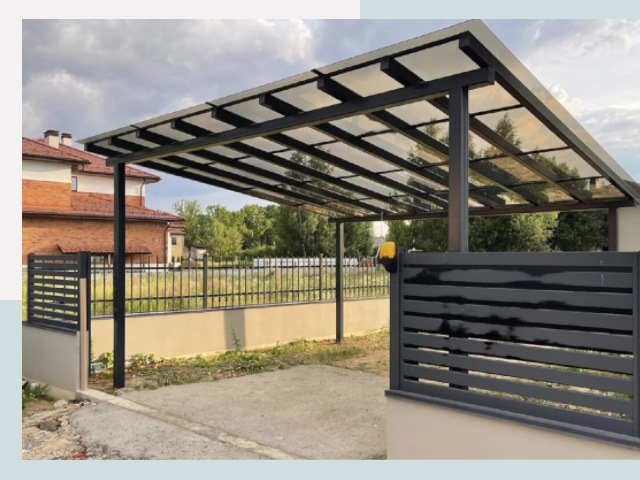 Металлические навесы в Киселёвск от 617 руб. за м²