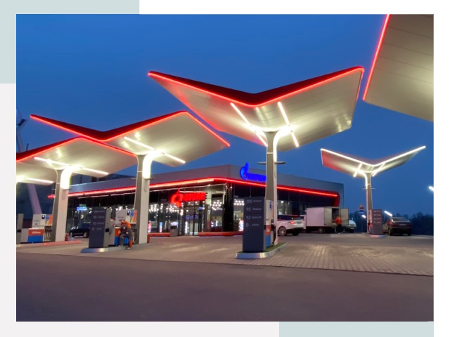 Навесы для АЗС в Киселевске