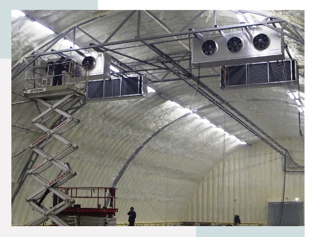 Оснащение ангаров в Киселевске